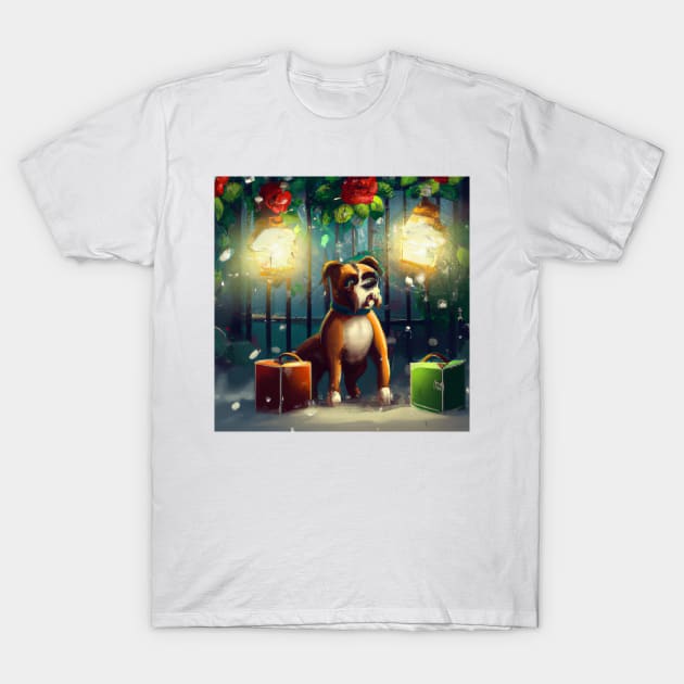 Cute Boxer Drawing T-Shirt by Play Zoo